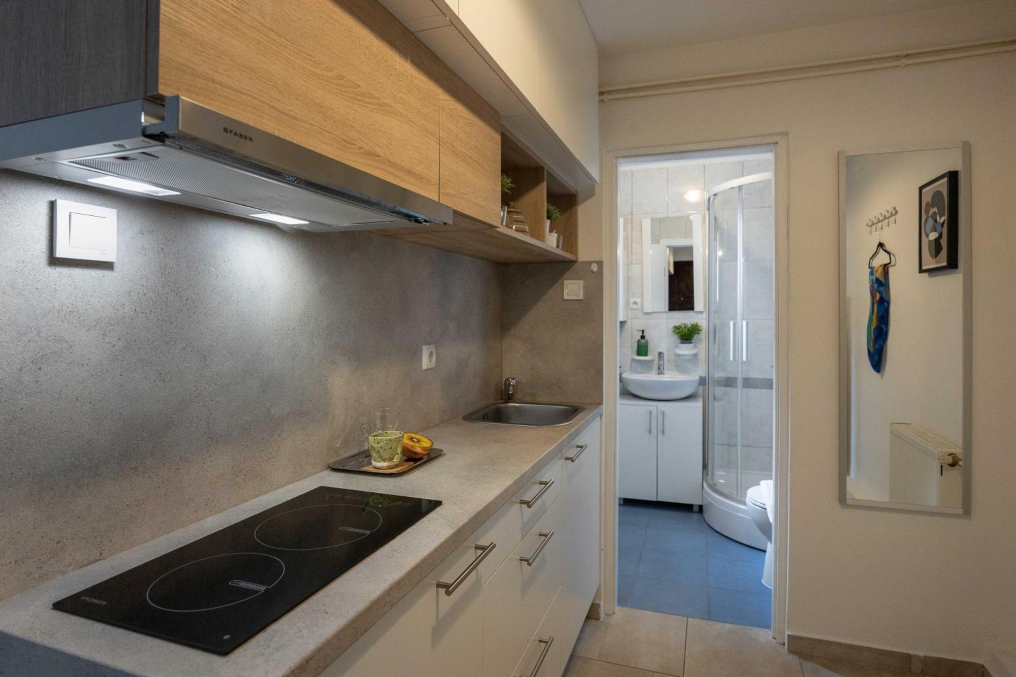 Modern Studio Near City Center Zágráb Kültér fotó